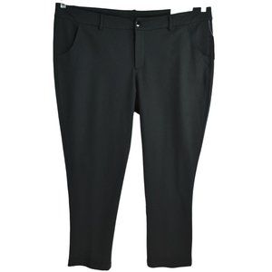 Christopher & Banks Signature Slimming Tapered Pant 24W P Black Shaped Fit Mid